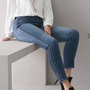 Novelty stripe denim